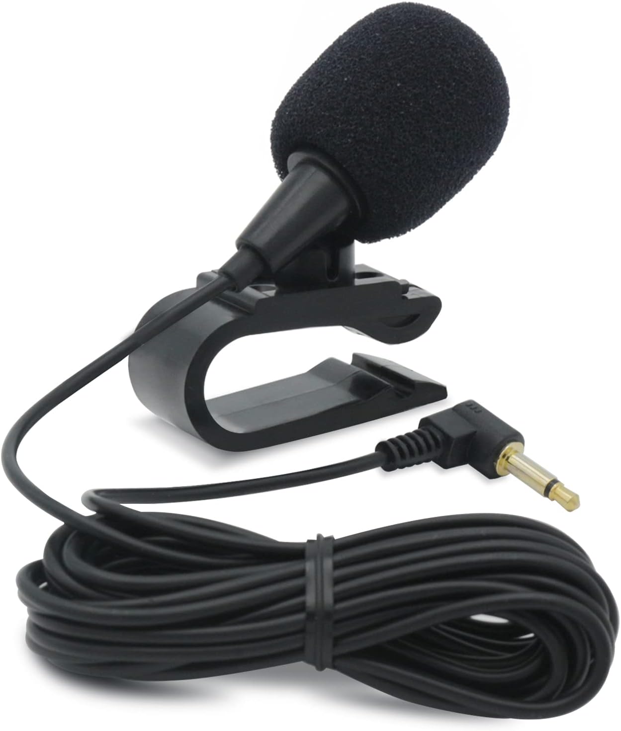 Fiegromech Car Stereo Microphone, 3.5mm Jack Vehicle Bluetooth Microphone for in