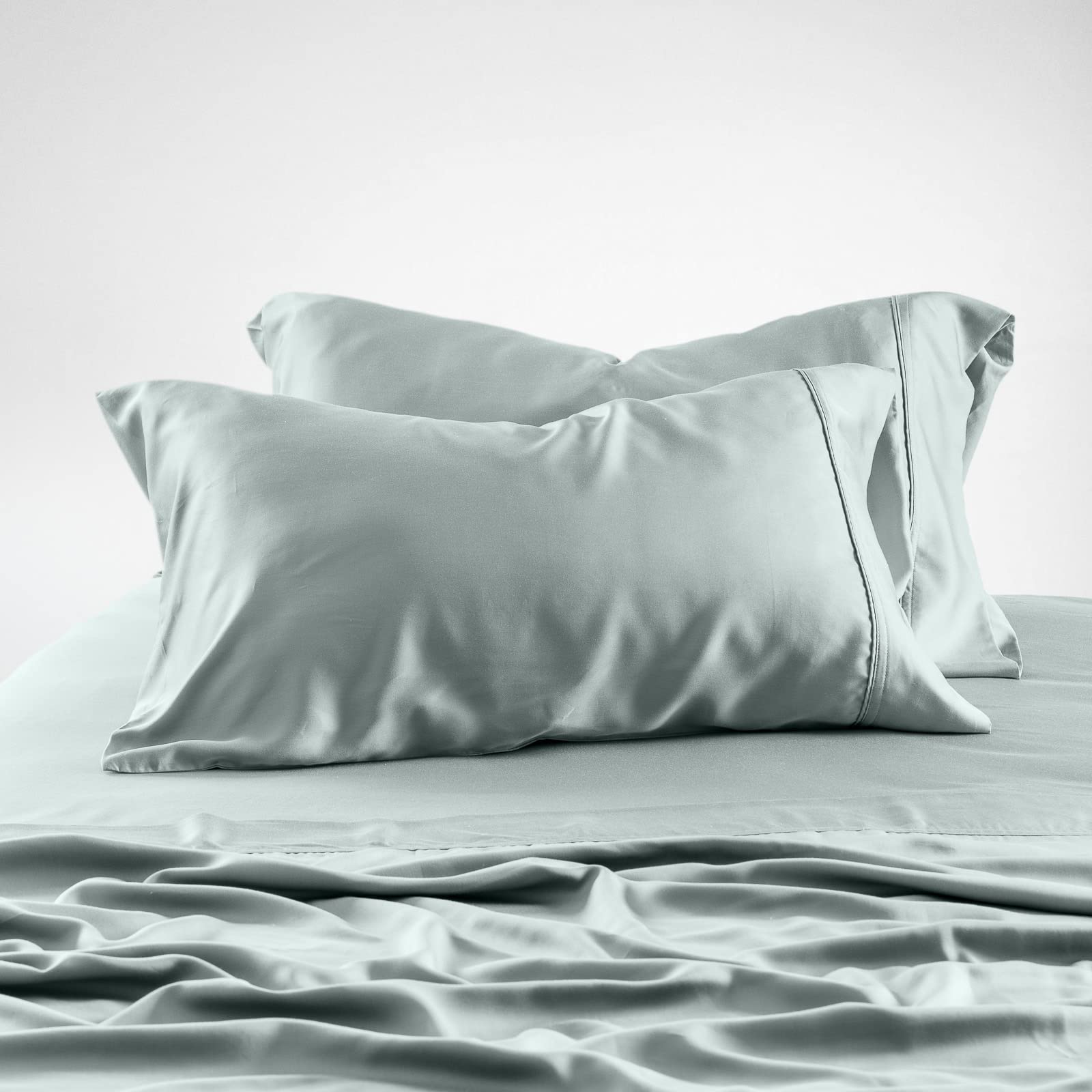 Olive + Crate Tencel Lyocell Eucalyptus Queen Size Sheet Set - Cooling Tencel Sheets for Hot Sleepers with 18 Inch Deep Pocket Fit - Ivory 4-Piece Set: Eucalyptus Queen