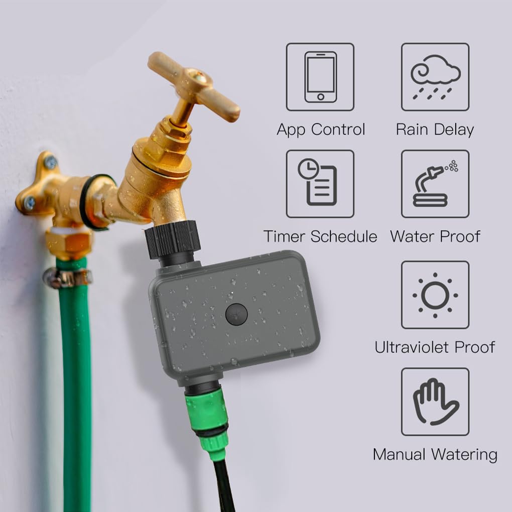 Timer per irrigazione intelligente IP55 Controller per irrigazione a goccia da giardino impermeabile Programmatore programmabile Parte di ricambio