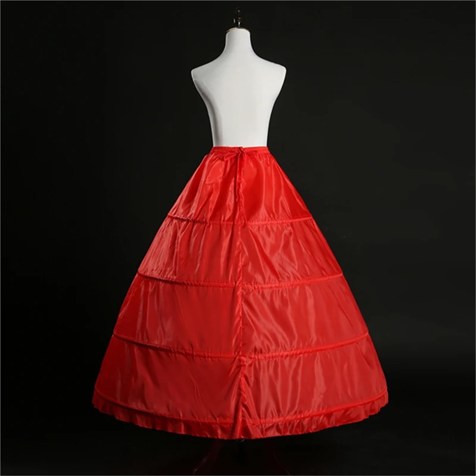 Reifrock Roter 4 Hoops A-Linie Petticoat Krinoline Slip Unterrock for Ballkleid Brautkleid