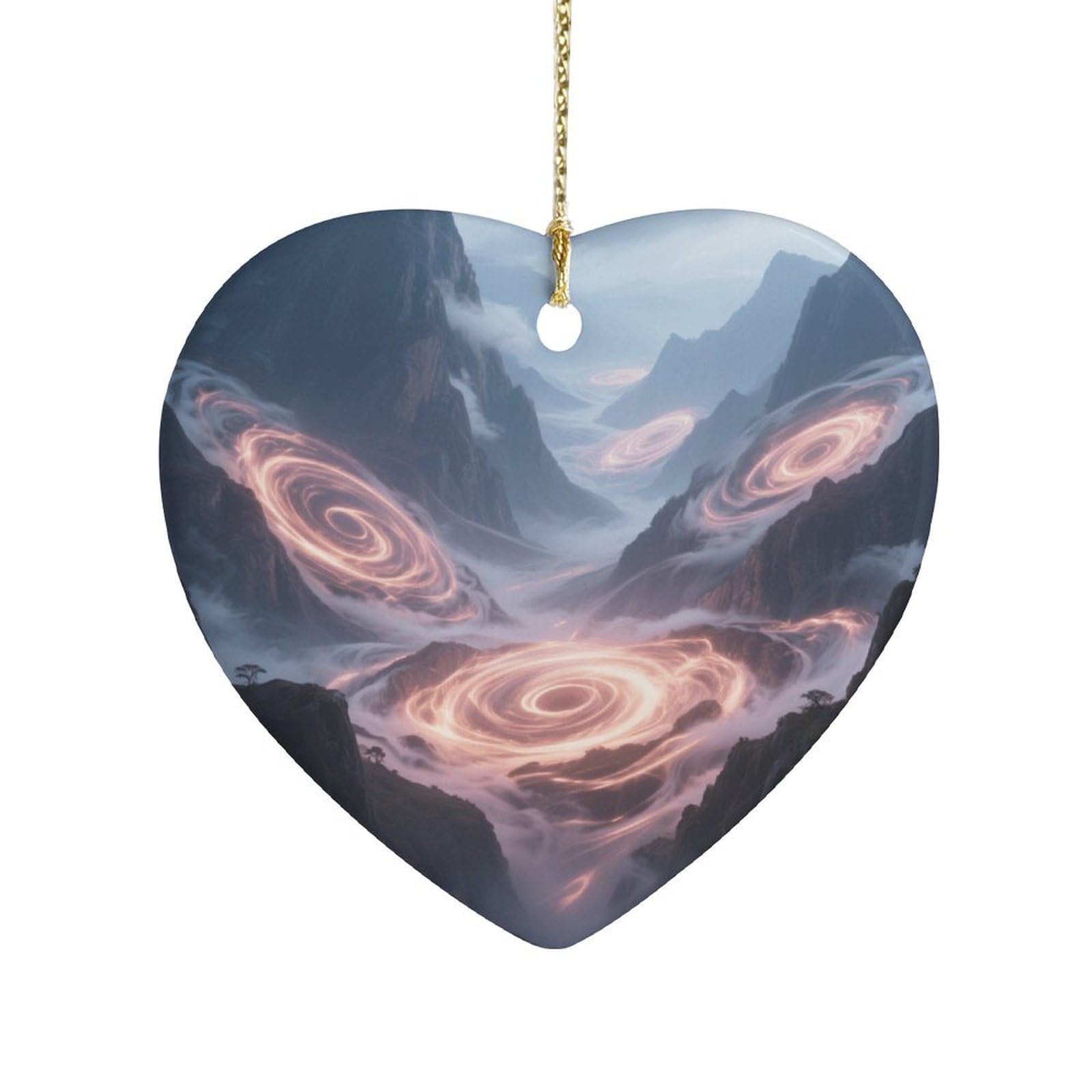 Fekiloot Style Mysterious Valley Ceramic Ornament Home Decor Keepsake