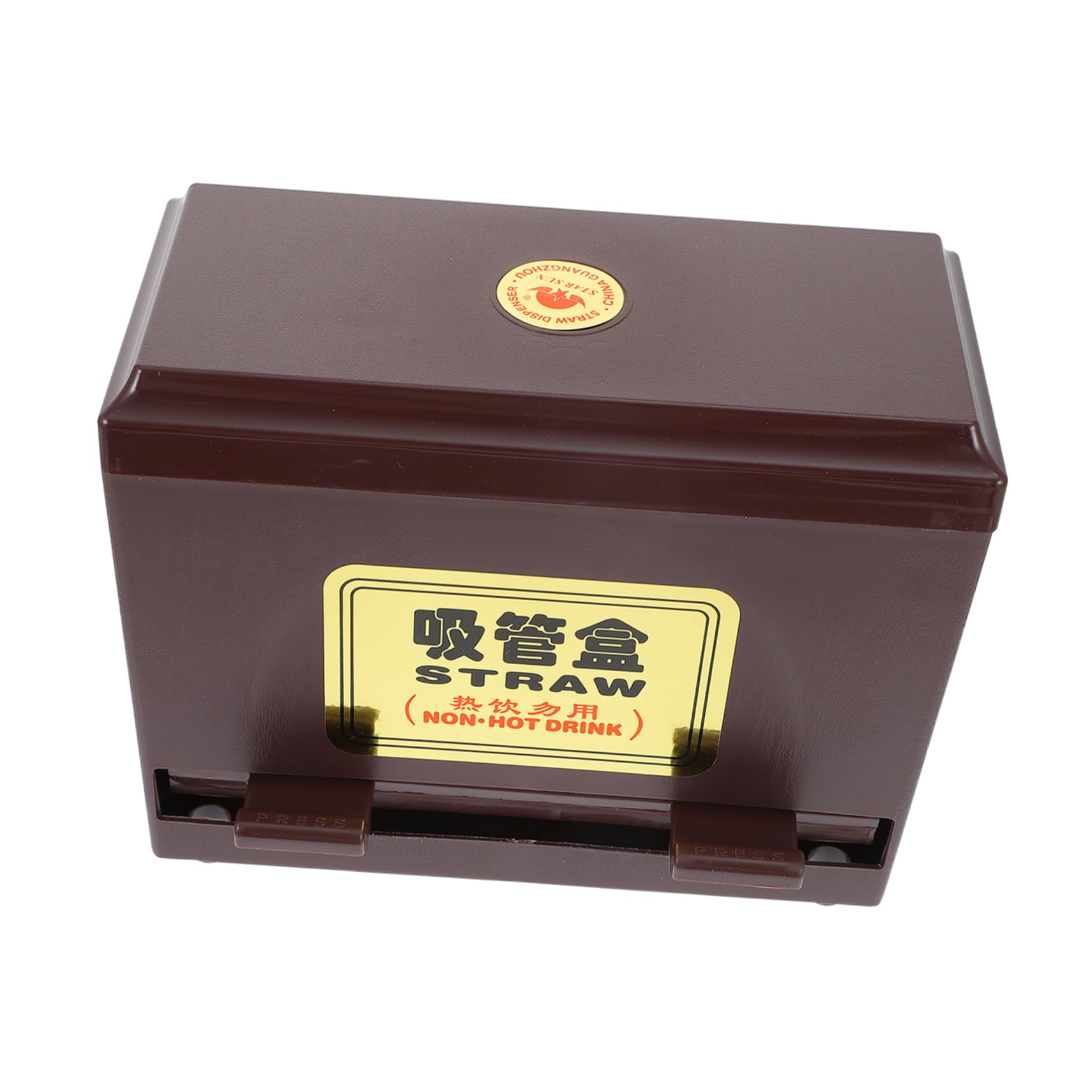 ABOOFAN Plastic Straw Dispenser Bulk Unwrapped Drinking Straw Storage Case Lid for Restaurant