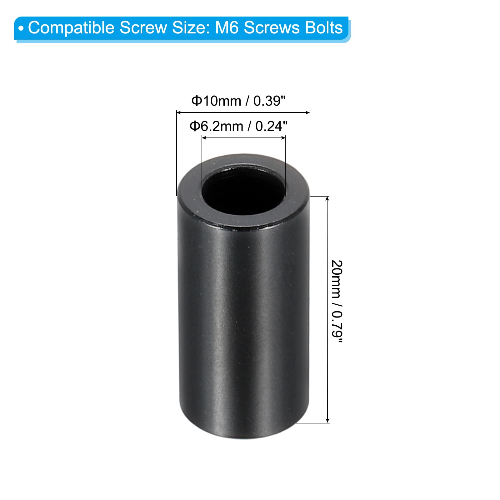 PATIKIL M6 Aluminum Spacers - Image 2