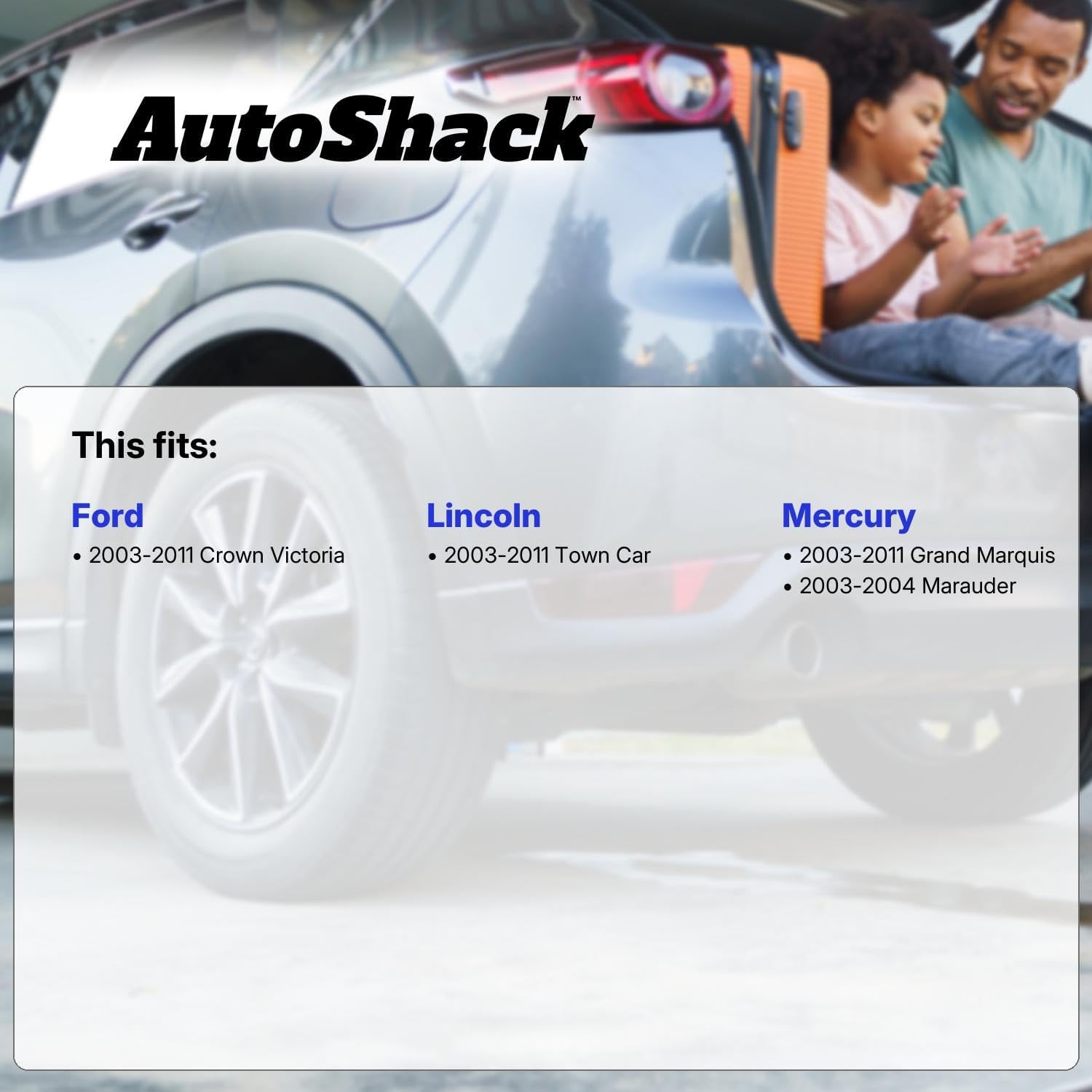 AutoShack Front Brake Rotors Premium Ceramic Brake Pads Replacement for Mercury Marauder 2003-2011 Grand Marquis 2003-2011 Ford Crown Victoria 2003-2011 Lincoln Town Car RWD 6-PC Brake Kit