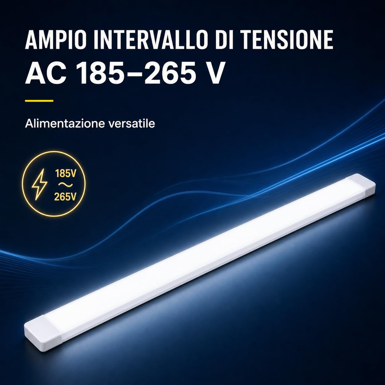 Voltix Set 2 Plafoniere LED 150 cm 90W Luce Naturale 4000K