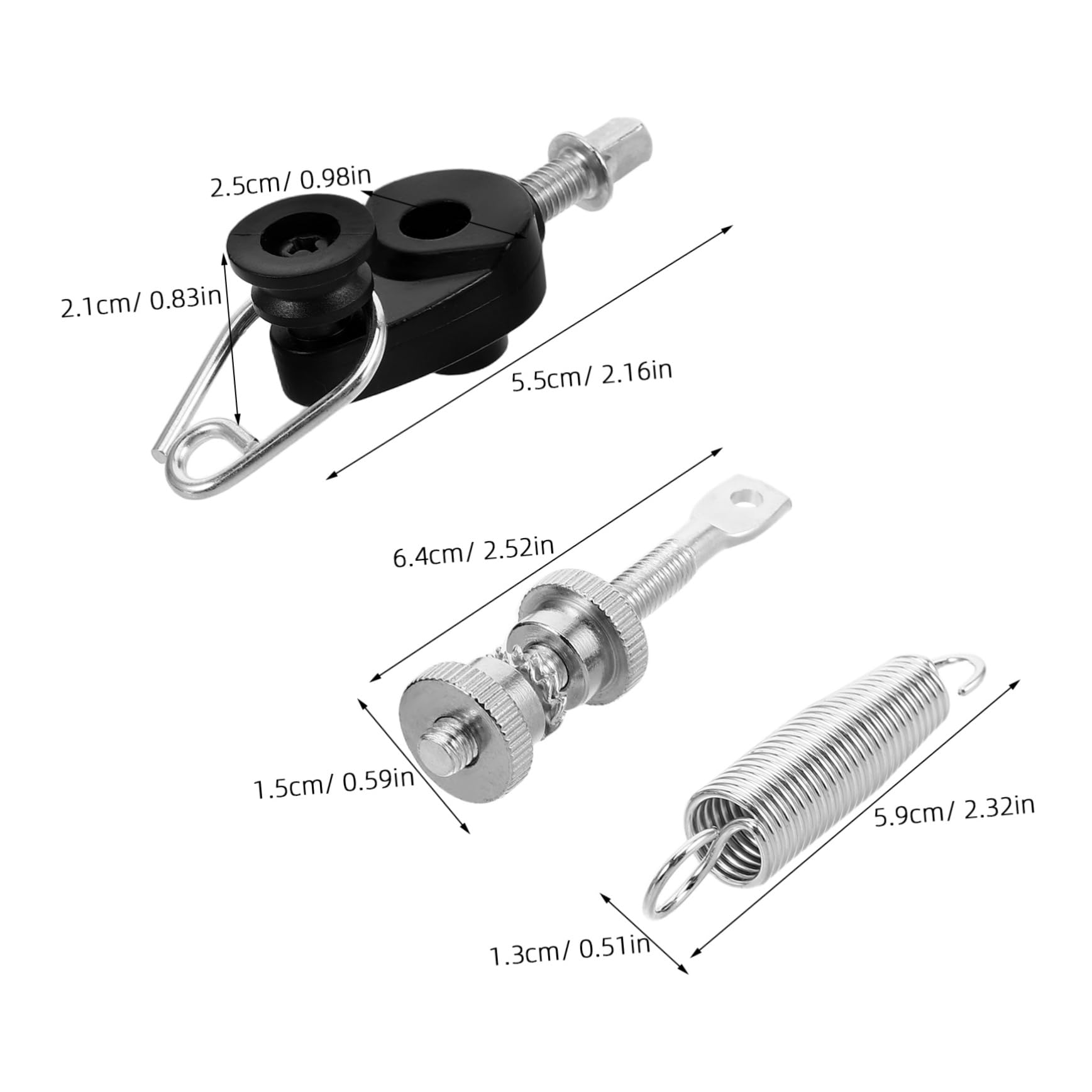 BESPORTBLE 1Set Complete Bass Drum Pedal Kit with Spring and Screws Durable Components for Jazz Drum Kits Easy Installation Reliable Performance Comprehensive Accessory