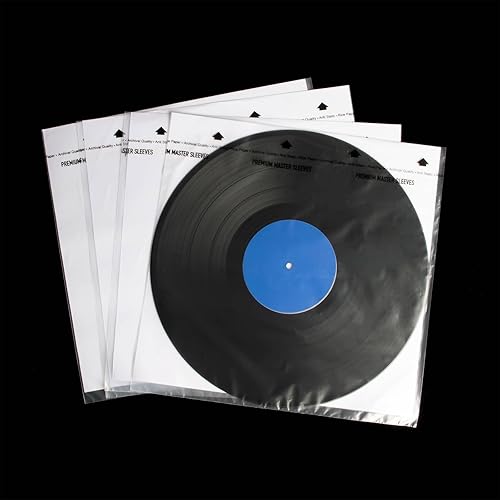 Miniatura 3 de Paquete de 50 fundas interiores de 3 capas para discos de vinilo, fundas LP de papel de arroz antiestáticas de 12 pulgadas para 33 RPM, fundas