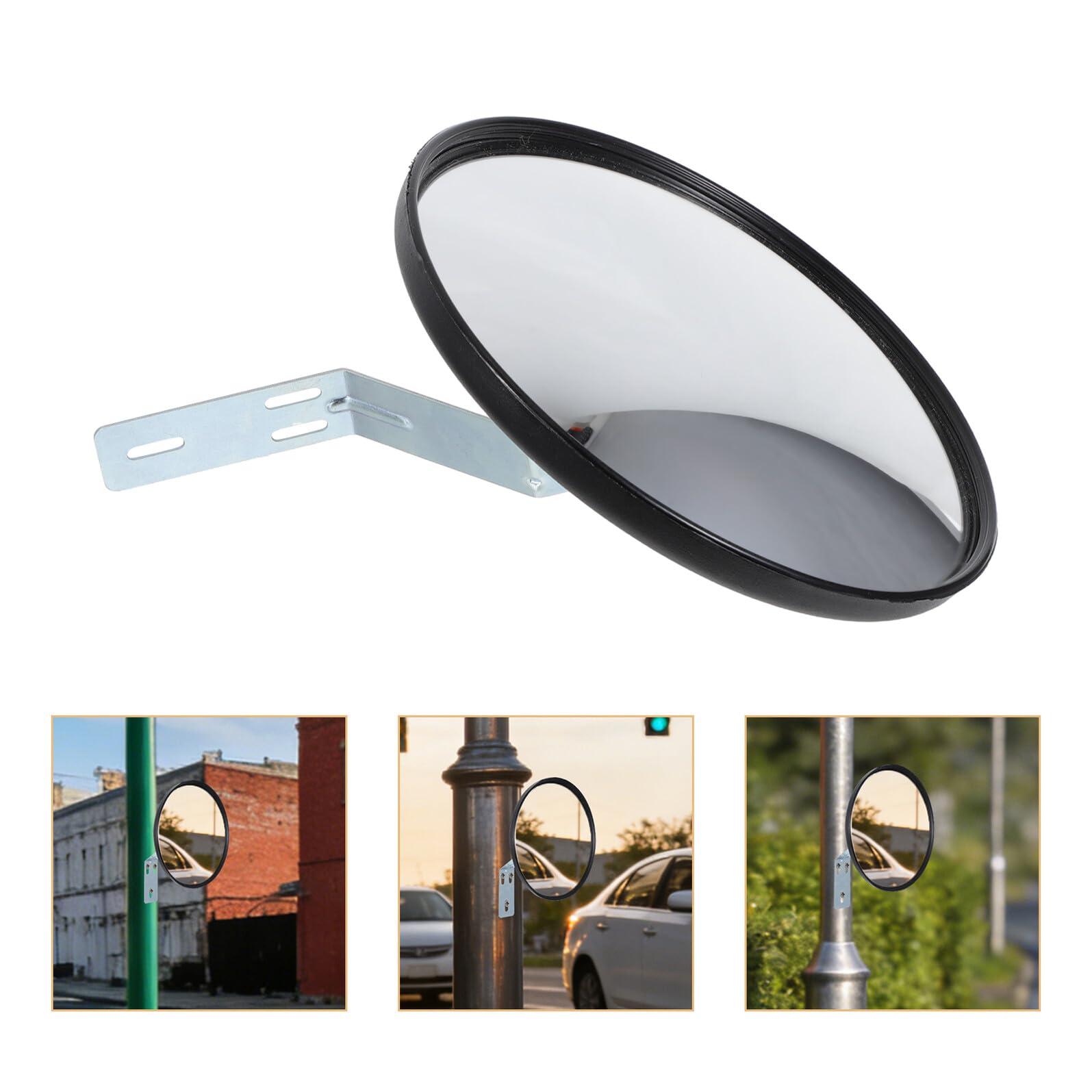 Generico Specchio Convesso Angolare Grandangolare 60 CM da Parete Vetro Resistente per Negozi al Dettaglio e Magazzini Visibilità Migliorata