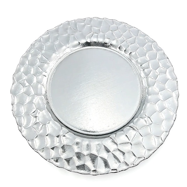 Set de 8 platos charger ROCHER 13 pulgadas plateados miniatura 6
