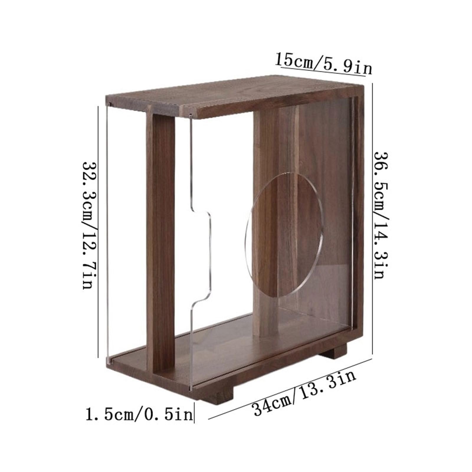 Ufficio Scatola for album CD con portadischi in vinile in legno for creatività desktop Scaffale porta dischi