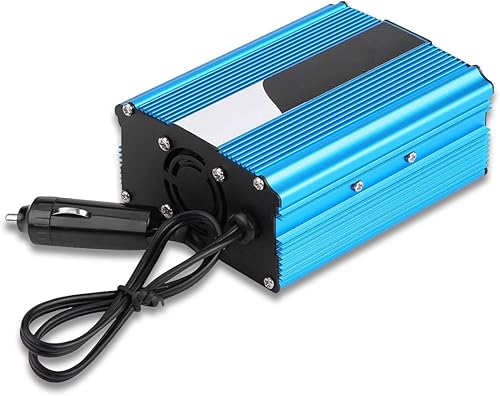 Keenso Inversor de corriente 500 W DC 12 V a CA 220 V-240 V pico 600 W convertidor de coche adaptador de cargador USB dual inversor de vehículo