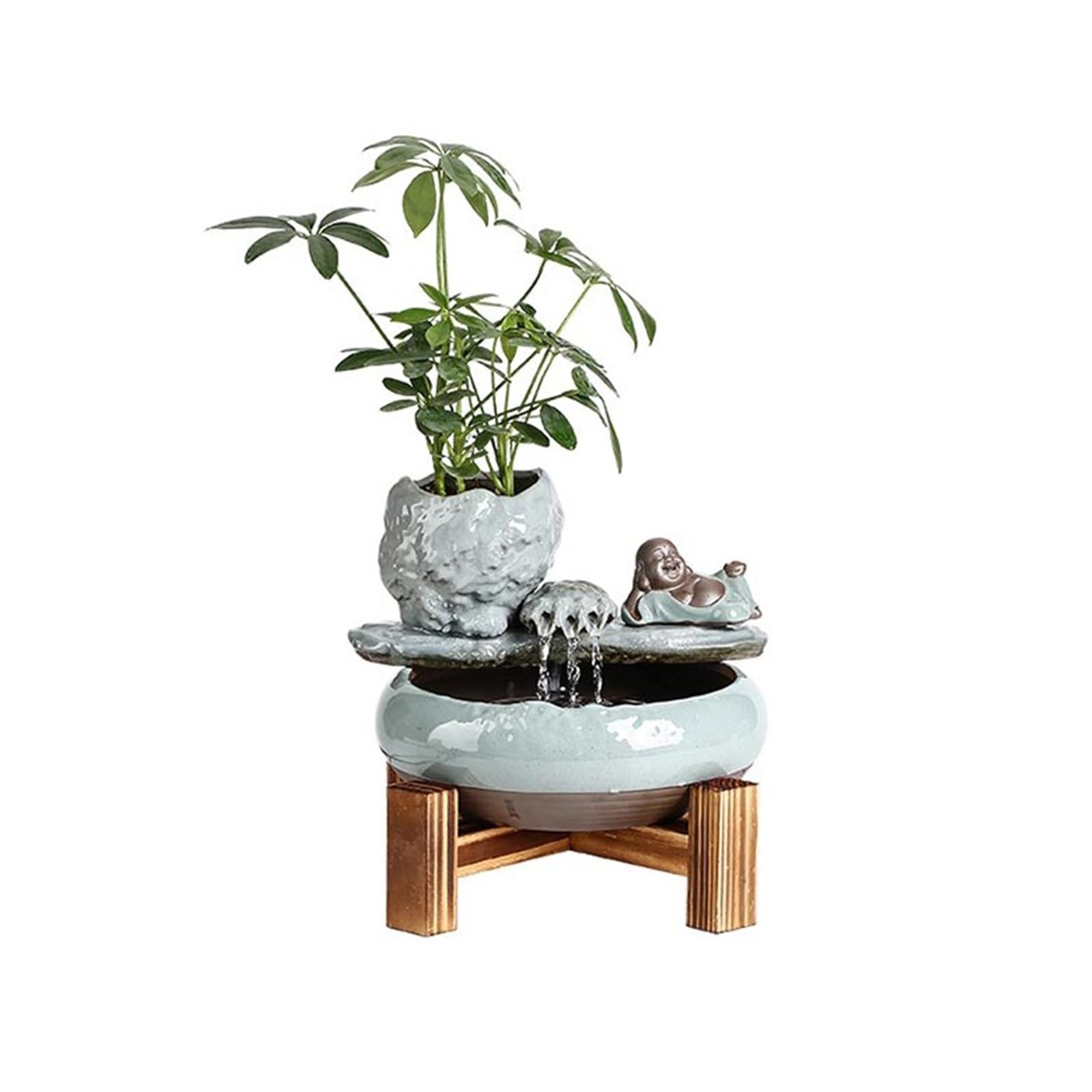 Water Feature Small Chinese-style Circulating Water Ornaments Ceramic Tabletop Fountain Indoor Fountains