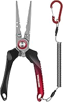 Vista 9 de TRUSCEND Lockable Handy Fishing Pliers with Innovative Ergonomic Handle, Saltwater Corrosion Resistant Teflon Coated Fishing Tool, Multi-Function