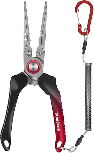 Miniatura 9 de TRUSCEND Lockable Handy Fishing Pliers with Innovative Ergonomic Handle, Saltwater Corrosion Resistant Teflon Coated Fishing Tool, Multi-Function
