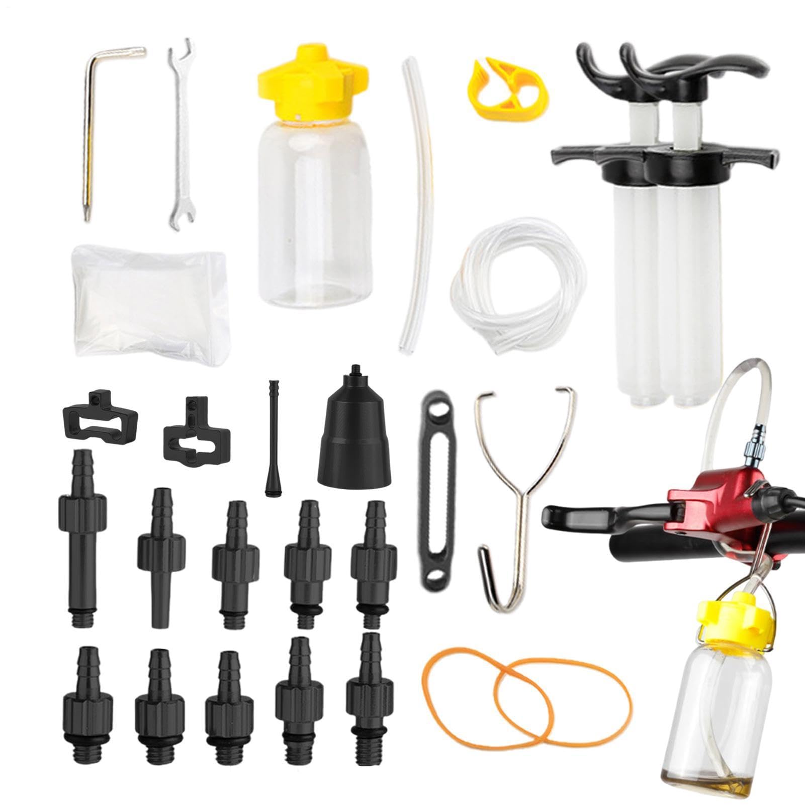 Kit Sanguigno Freni Idraulici Bici Set Attrezzi Sgonfiaggio Liquido Freni