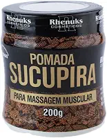 Kit 04 Potes Gel Pomada Sucupira Para Massagem Muscular Corporal Rhenuks 200g Cada