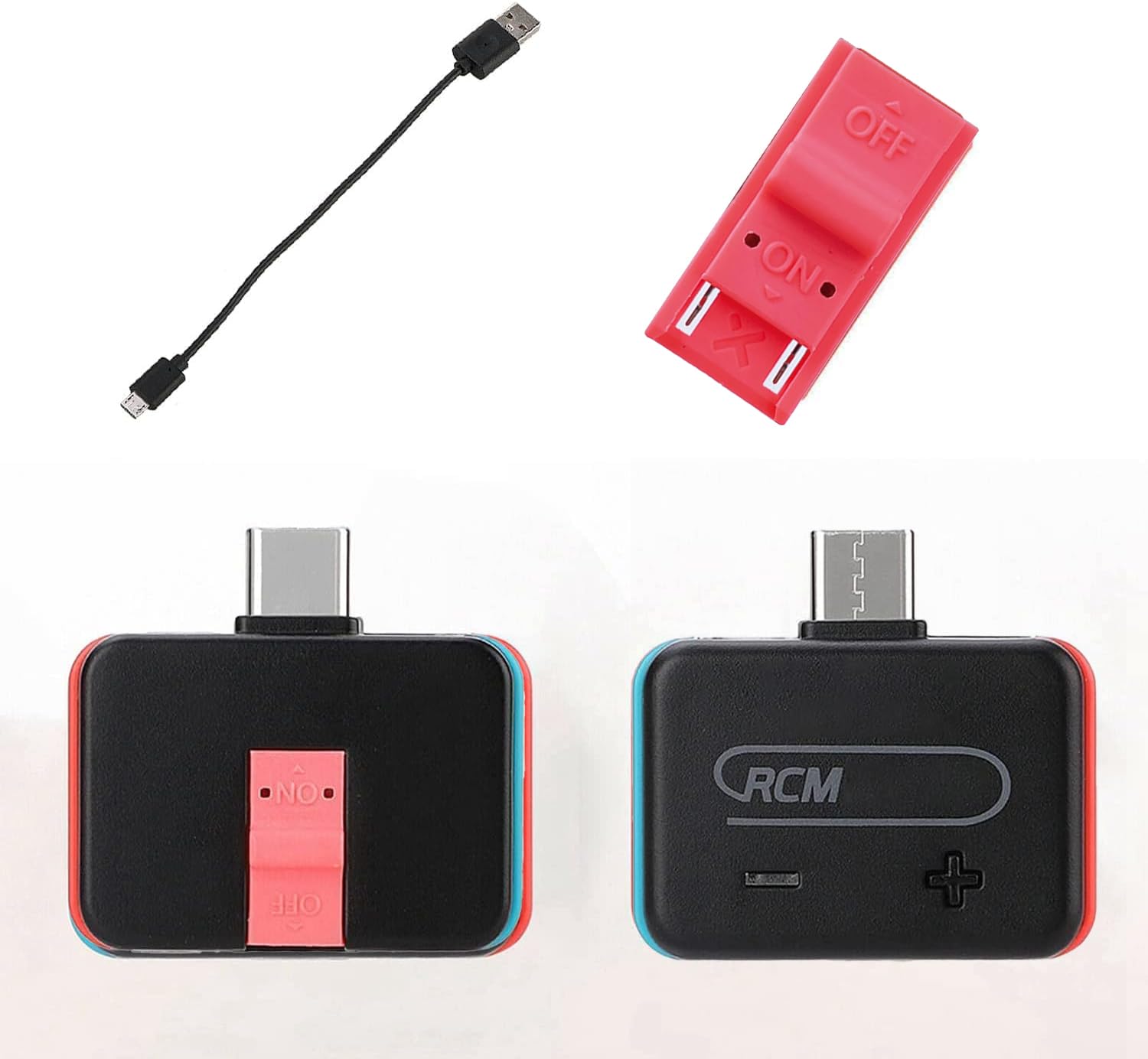 RCM Loader Payloads Injector Tool Sets, RCM Jig Boot into CFW for S, Built-in ReiNX, Injector, Jig, Micro USB Cable