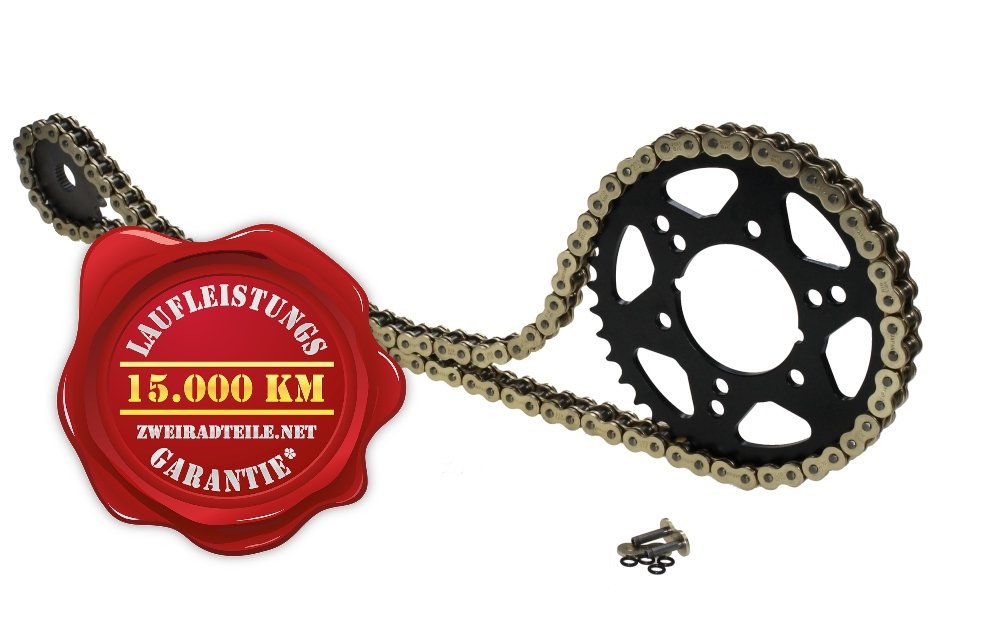 Kettensatz 16/44 für Honda VT 600 C Shadow 1989-2000 (PC 21) VT600C X- Ring verstärkt goldfarben