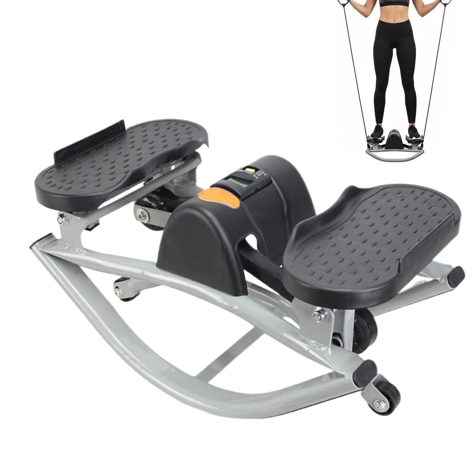 Máquina Rock Stepper De Lado A Lado - Entrenamiento Para Piernas, Glúteos Y Abdominales | Máquina De Entrenamiento Stepper De Fitness Con Lateral | para Casa Apartamento Dormitorio Oficina Gimnasio Pi