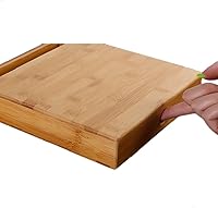 Vista 6 de Caja de té Puer Palet de bambú natural Pu'er Tea Cake Brick Breaking Tray Estuche de bambú - Paquete de pastel de té Puerh Caja de regalo hecha a