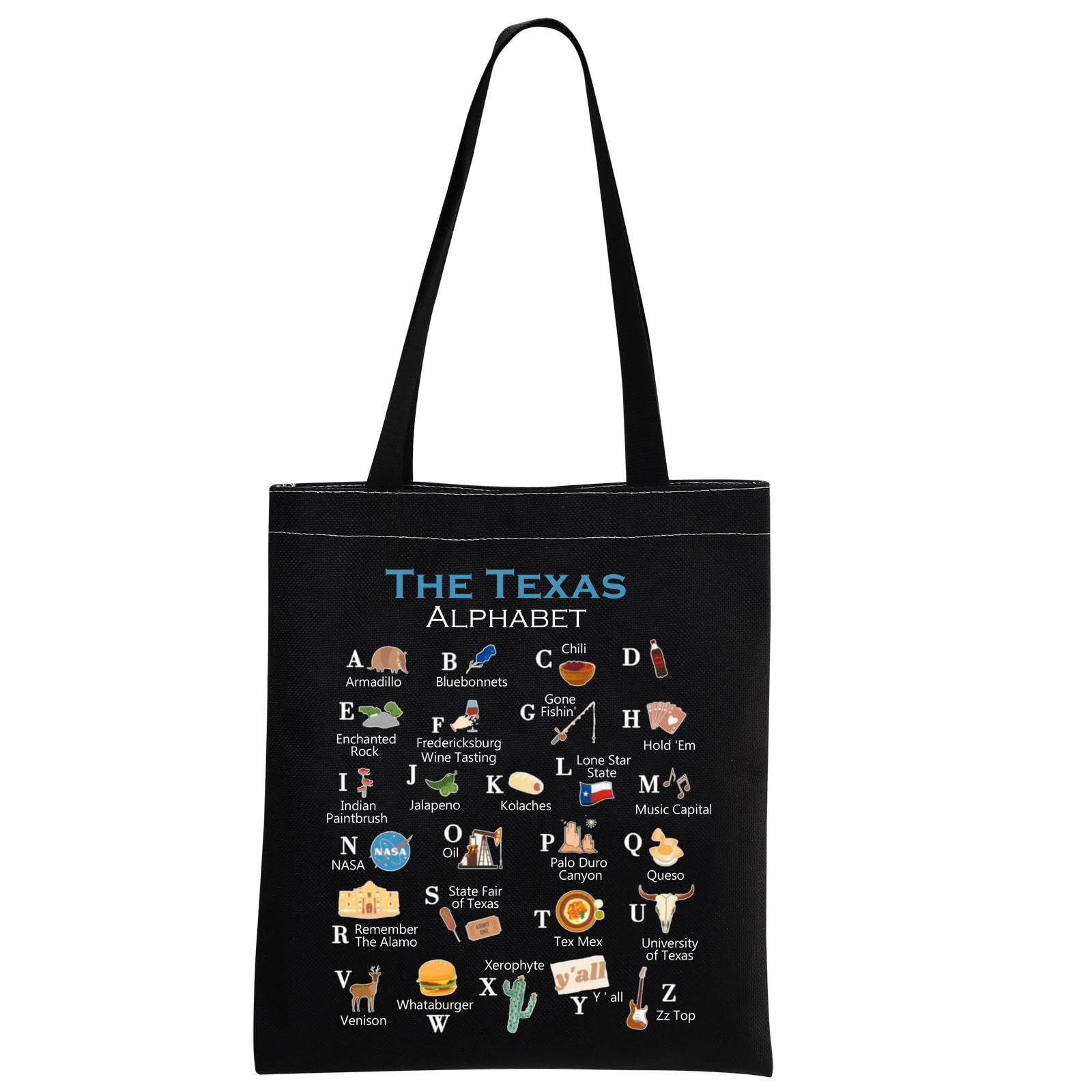 MNIGIU Texas Canvas Tote Bag - Eco-Friendly Reusable Welcome Bag