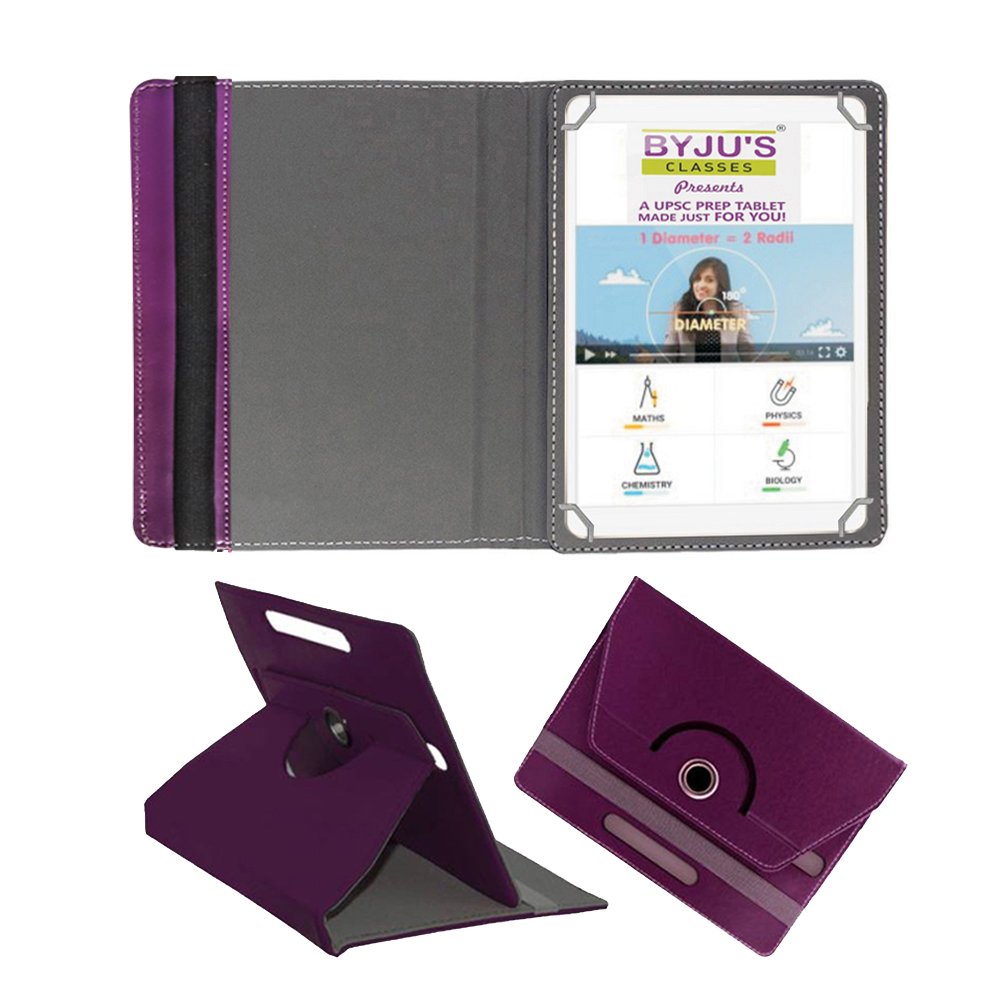Fastway Rotating 360° Leather Flip Case Cover for Byju Learning Tab 10 Inch Tablet Cover Stand (Purple) (B07DW29X68) Amazon Price History, Amazon Price Tracker