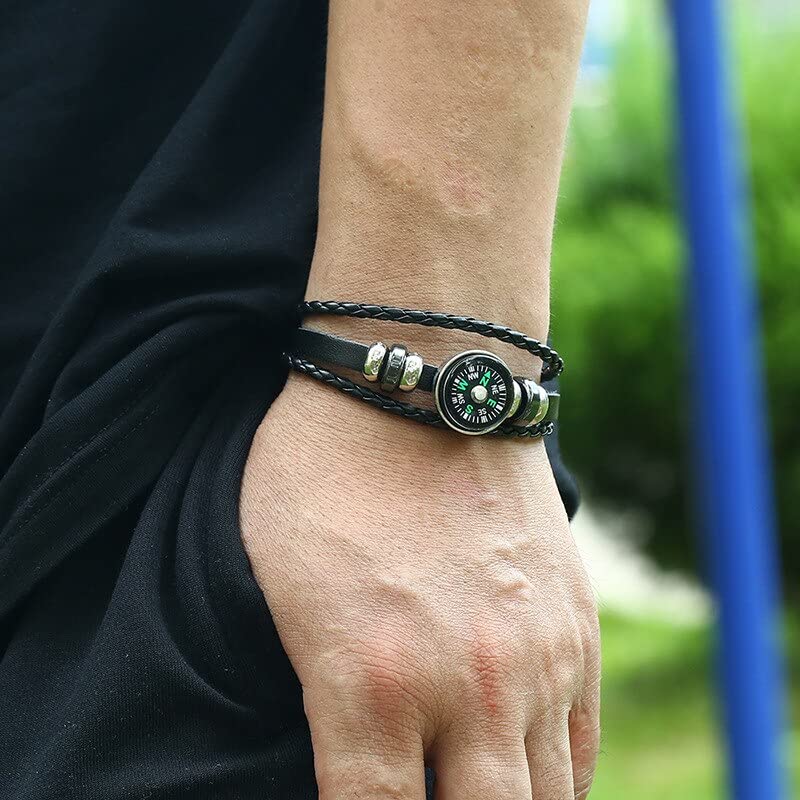 Bracciale con Bussola per Campeggio Sopravvivenza Avventura