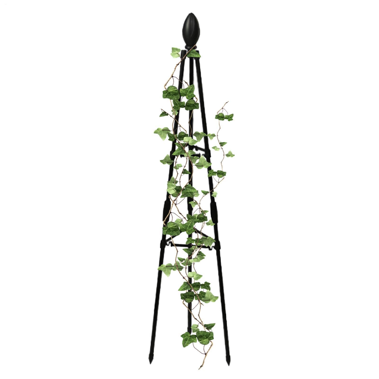 Garden Trellis For Climbing Plants 80cm, Tall Obelisk Plant Support Climbing, Flower Growing Support Obelisk Trellis, Sweet Pea Frame