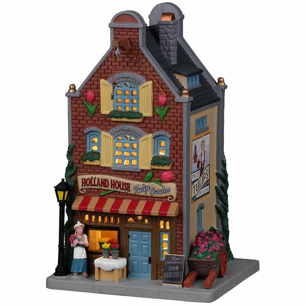 Amazon.com: Lemax Village Collection Holland House - Tulip Garden