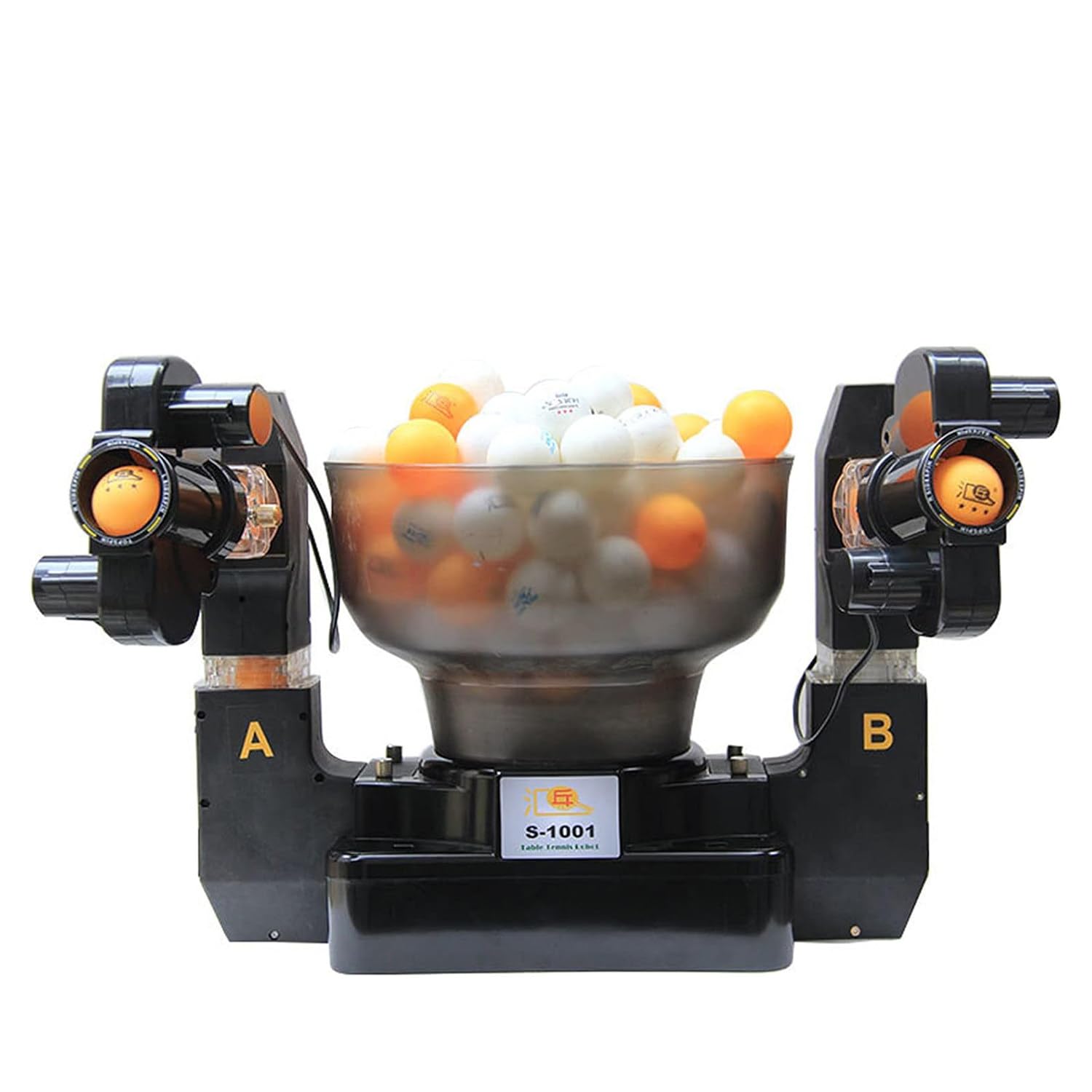Robot Lanceur De Balles De Ping-pong - Entraîneur Tennis De Table - Réglable En Hauteur Et Angle - Pour S'entraîner Seul - Accessoire Fixe PVC