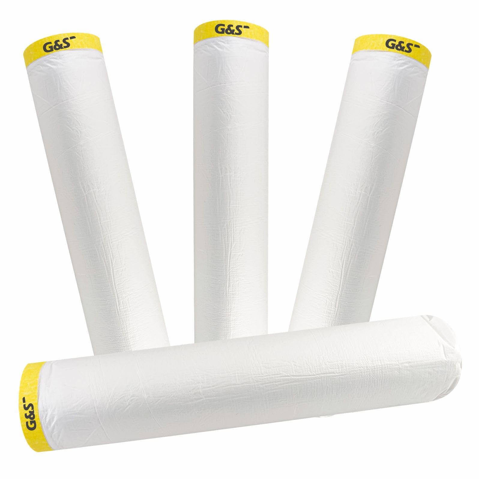 G&S Pre Taped Masking film/Paint Protection Film Tape for Automotive painting, protection covering for car, floor, machine, wall and furniture (Width- 2.7 Meters (2700mm) X 20 Meters (Set Of 4) (B078Q4TGG3) Amazon Price History, Amazon Price Tracker