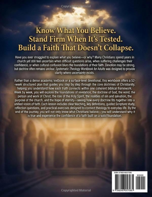 Systematic Theology Workbook for Adults: A 52-Week Structured Plan to Master Core Christian Doctrines, Develop a Clear Theological Framework, and Build Unshakable Faith - Image 2