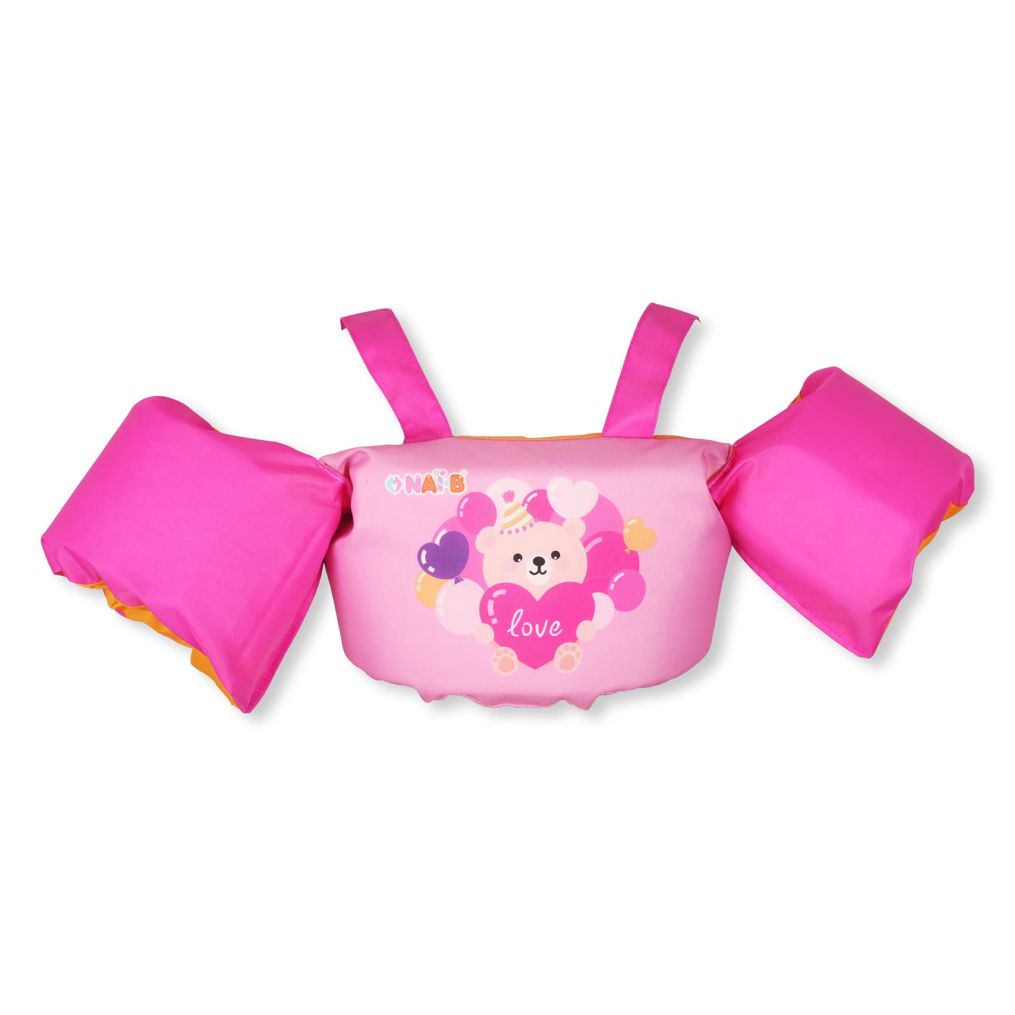 ARAKHAN NAI-B Toddler Swim Vest, Kids Swim Vestsfor 33-55 Pounds Boys and Girls, Toddler Floaties for Pool, SEA, Beach, WC-FJ025 (Pink)