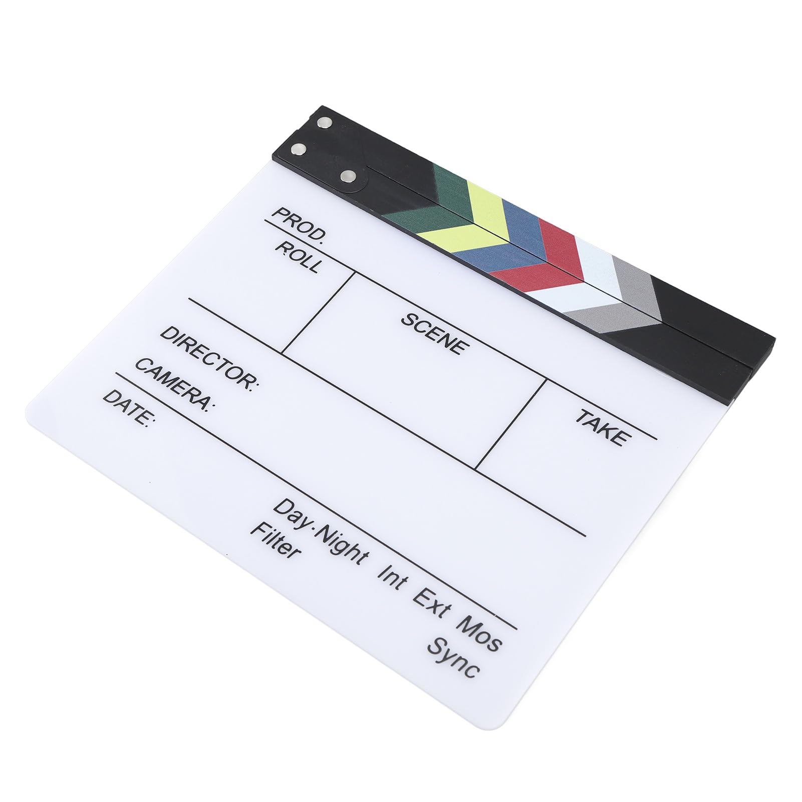 Director Clapperboard, Film Clapping Wide Application Clear Sounds Keeping Simple Easy Cleaning for Photography (30x27cm / 11.81x10.63in)