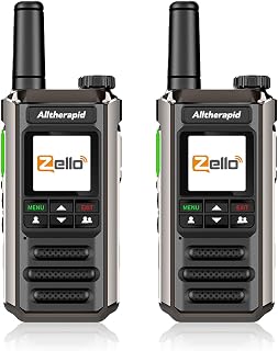 Zello 4G PoC Walkie Talkie - Insert SIM for Unlimited Range Push-to-Talk Radio, National & Global Coverage. Portable 2-Way Radio with Group Management for Outdoor, Truckers & Security