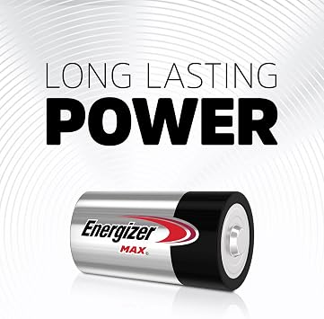 Energizer MAX D Batteries (8 Pack), D Cell Alkaline Batteries