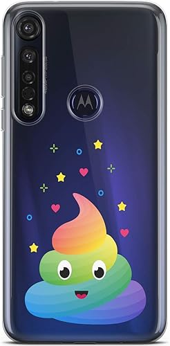 Miniatura 5 de Mertak Funda de teléfono compatible con Motorola Edge + Moto G9 G8 Plus G7 Play Power Z4 Diseño Alpaca Bufanda Flexible Silicona Protectora Pnk TPU