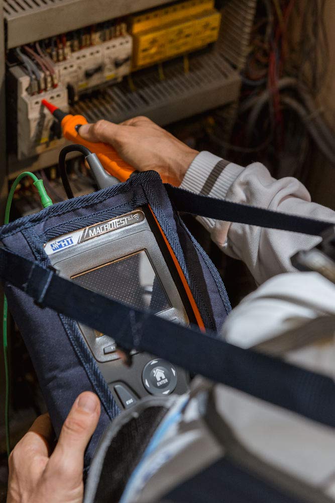 Instrumento profesional para la prueba de seguridad sobre instalaciones domésticas e industriales MACROTESTG3