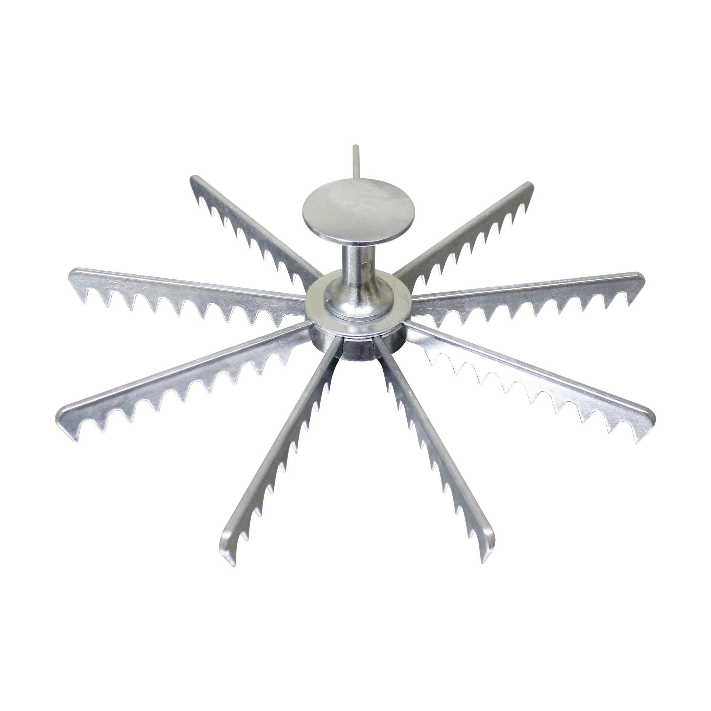 TrueCraftware- 9-Cut Aluminum Pie and Cake Marker- Guideline and Portion Divider Commercial Grade Pie and Cake Marker Slice Marker Equal Portion for Birthday Anniversary Christmas Gift