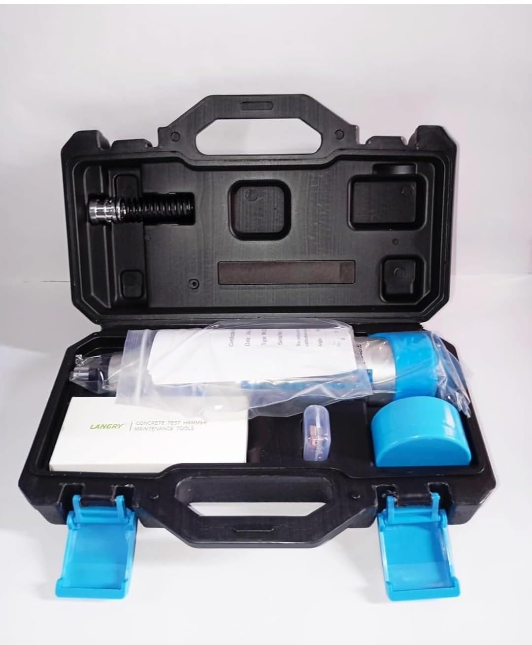 LANGRY RH225-A Concrete Test Hammer, Portable Construction Testing Tool, Non-Destructive Concrete Strength Tester, Rebound Hammer for Civil Engineering & Building Inspection-picture-18