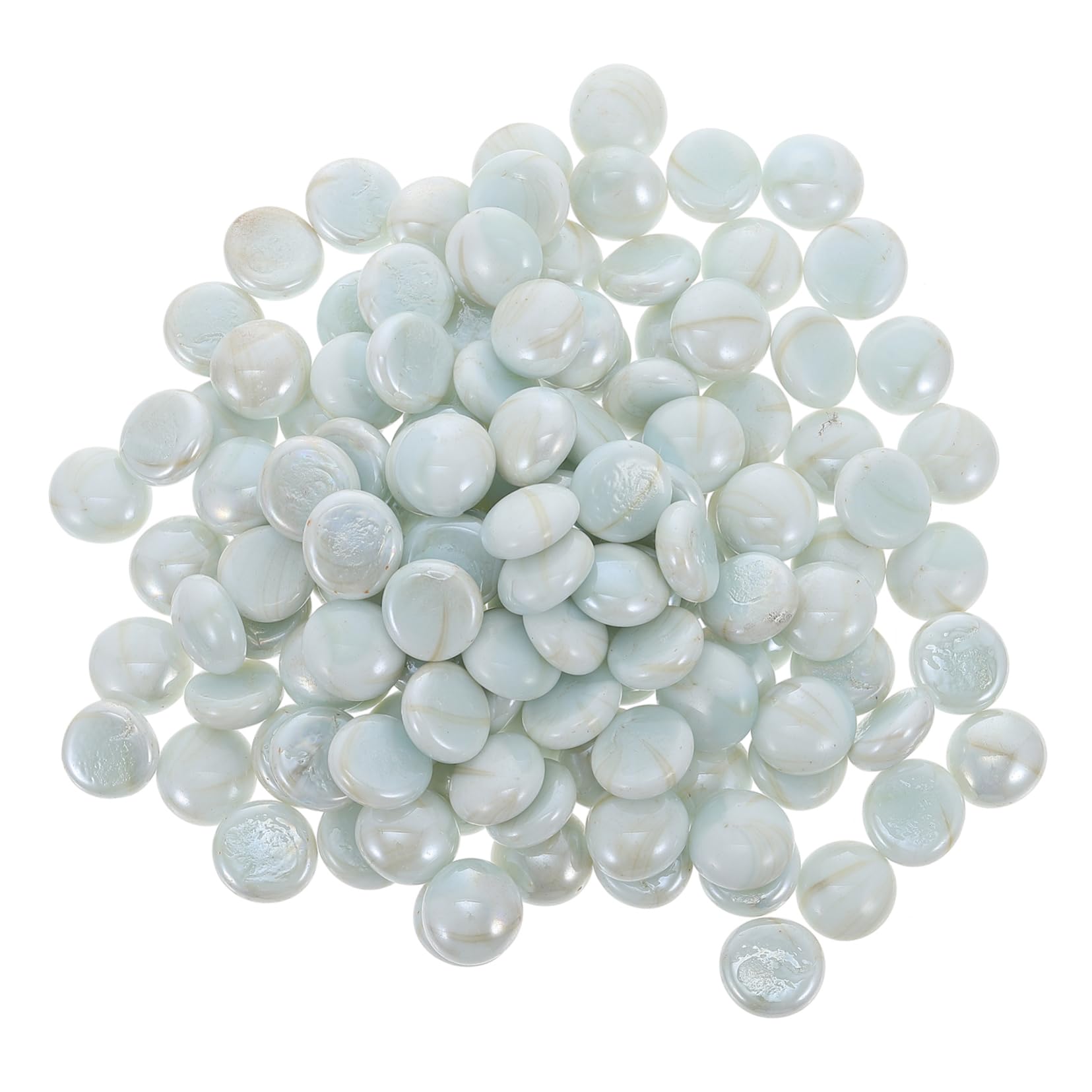 SUPVOX Aquarium Pebble Decor Fish Tank Stone Decor Glass Rocks for Fish Tank Decorative Stained Glass Pebble Aquatic Landscape Stones