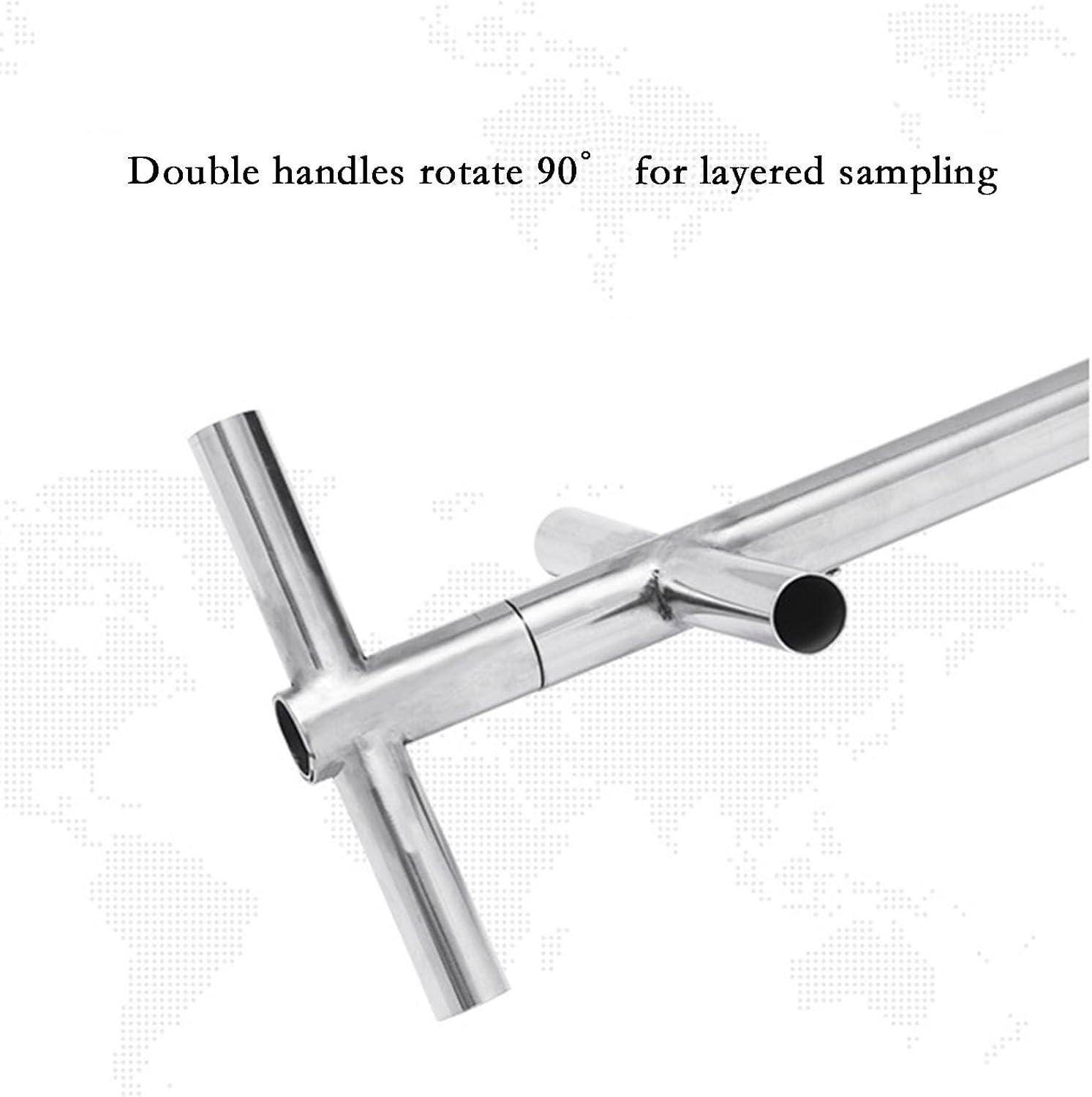 Corn Cereal Grain Probe Sampler, 2m Solid Sampling Tool for Powder, Pellet, and Feed; Durable Slot Probe for Accurate Food Sampling (D25mm)