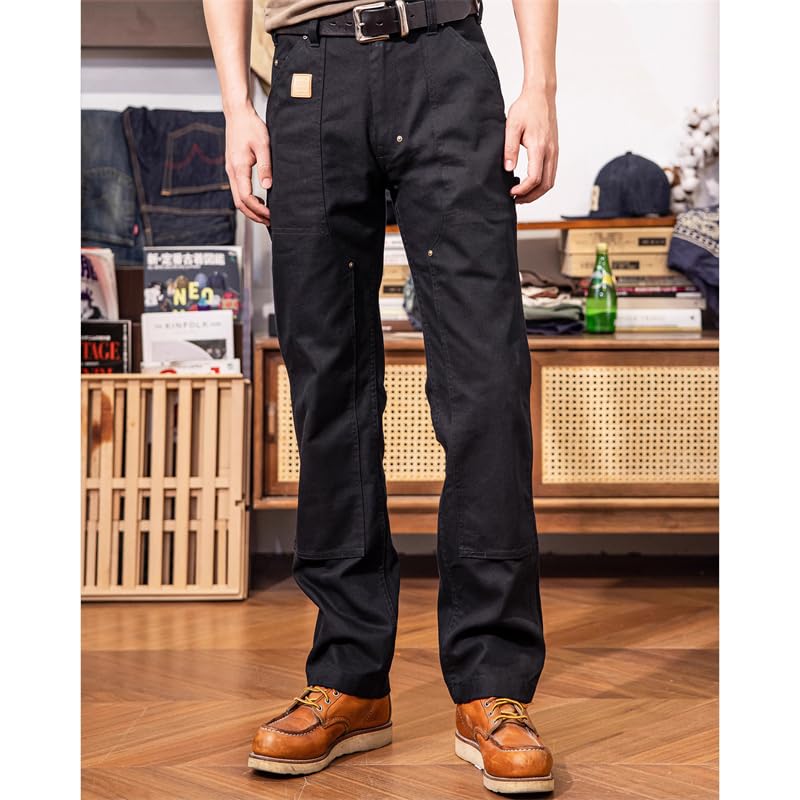 Red Tornado 14oz Duck Double-Front Work Dungaree Pants2