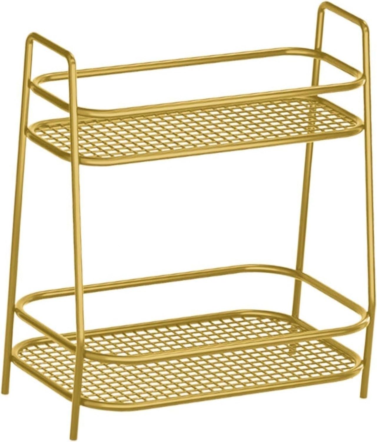 Portaspezie 2 Livelli, Organizzatore Cucina e Bagno da Banco, Oro