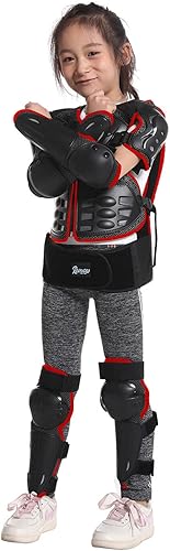 Miniatura 2 de Reomoto Protector de cuerpo completo para niños, para motocicleta, ciclismo, esquí, motocicleta, chaleco para montar en bicicleta, chaqueta,