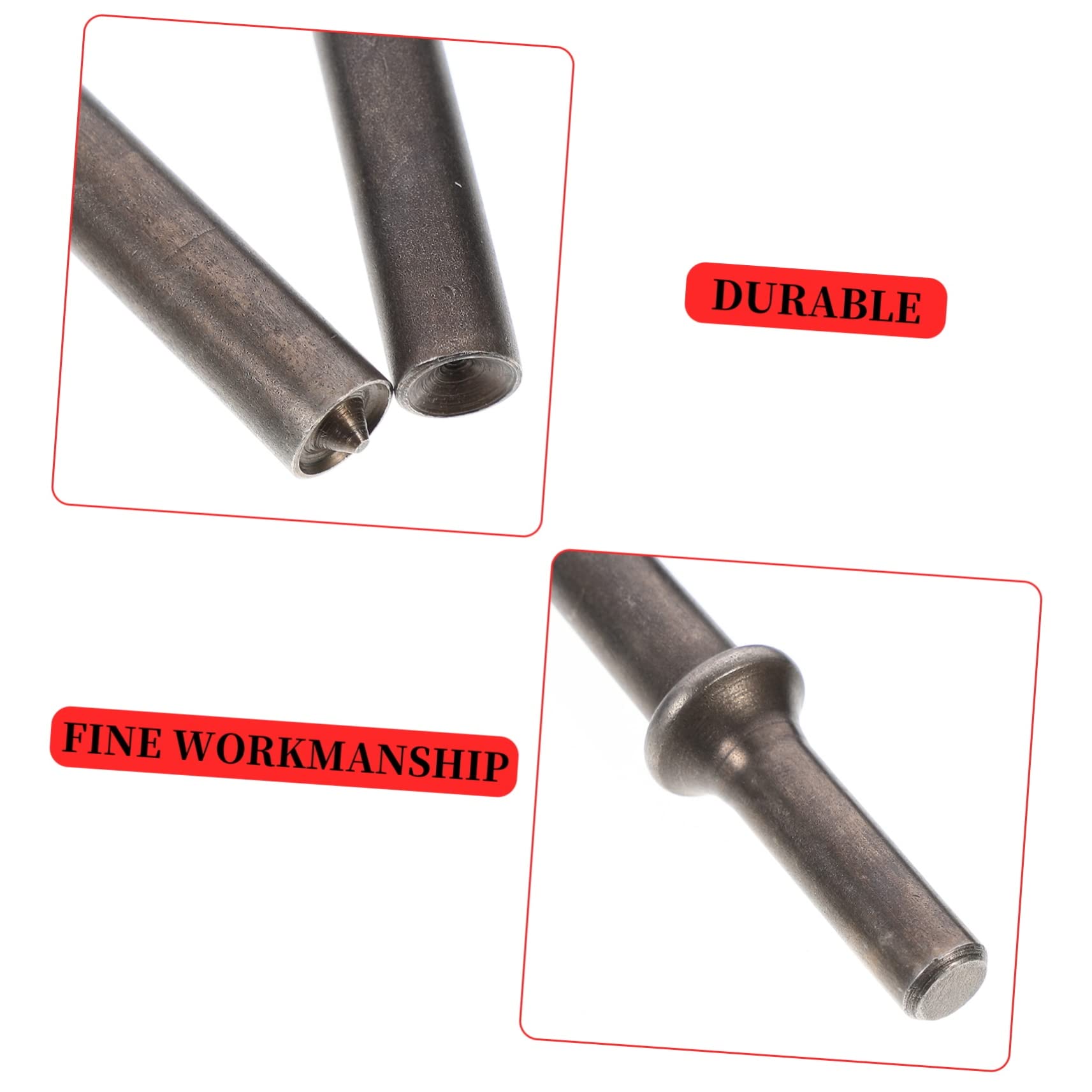 Mobestech Marteau Pneumatique à Rivets en Fer Noir, Tête Demi-Creuse et Pleine, Lot de 2 Pièces Résistant à L'Usure pour Travaux de Couverture