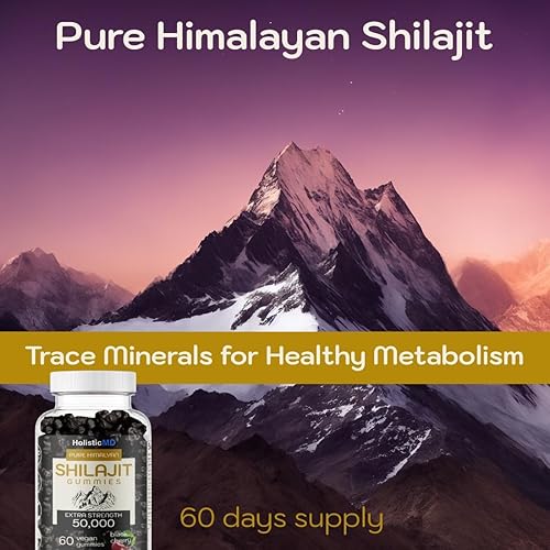 Miniatura 3 de Shilajit - Gomitas para hombres y mujeres, resina pura del Himalaya extra fuerte 50,000 para apoyar el metabolismo, Ashwagandha Siberian Chaga  2