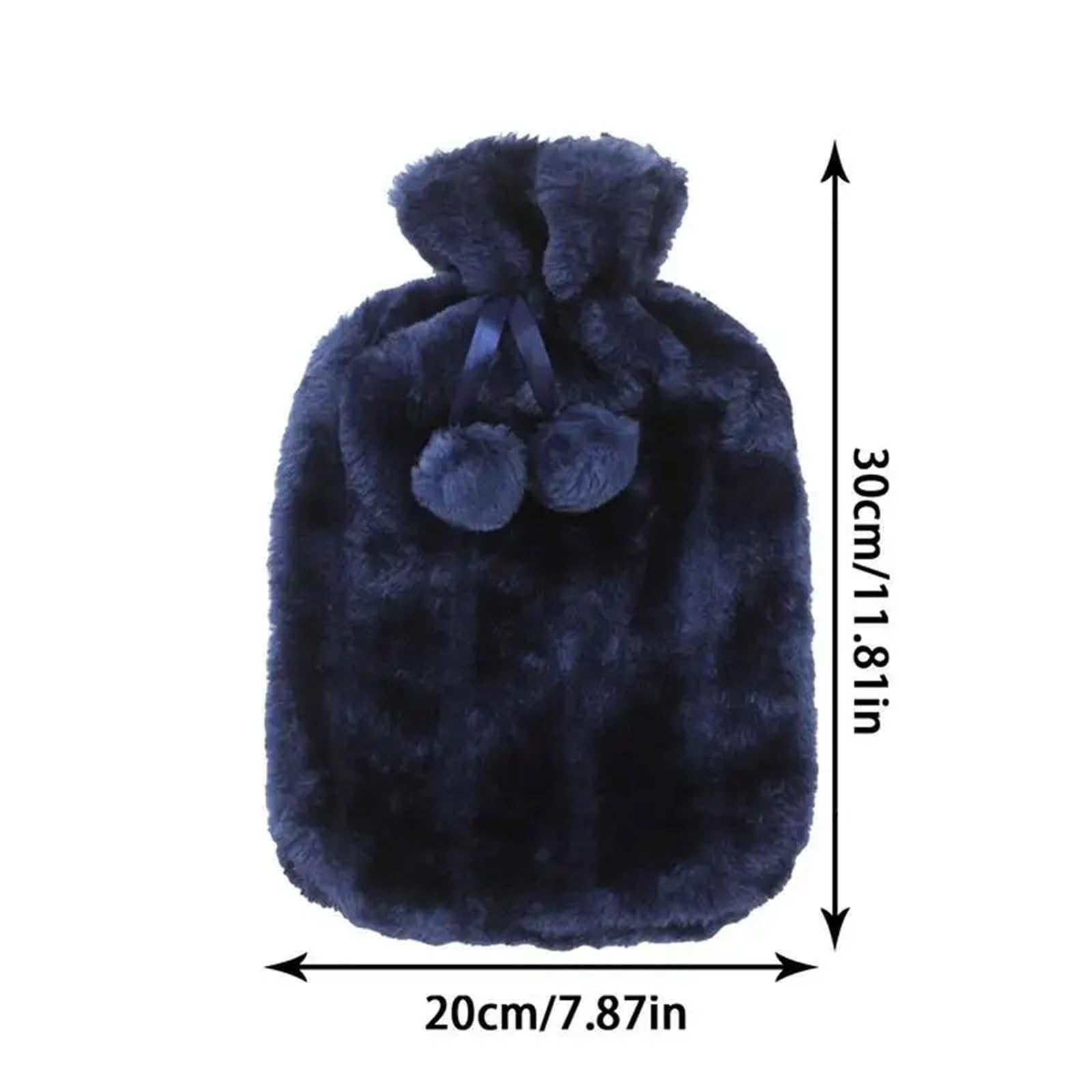 Bolsa De Agua Caliente 2PCS Warm Water Bag Cloth Cover Soft Simulation Plush Cute Hot Water Bottle Cover Hot Water Bag Insulated Cover para Cuello(Yellow)