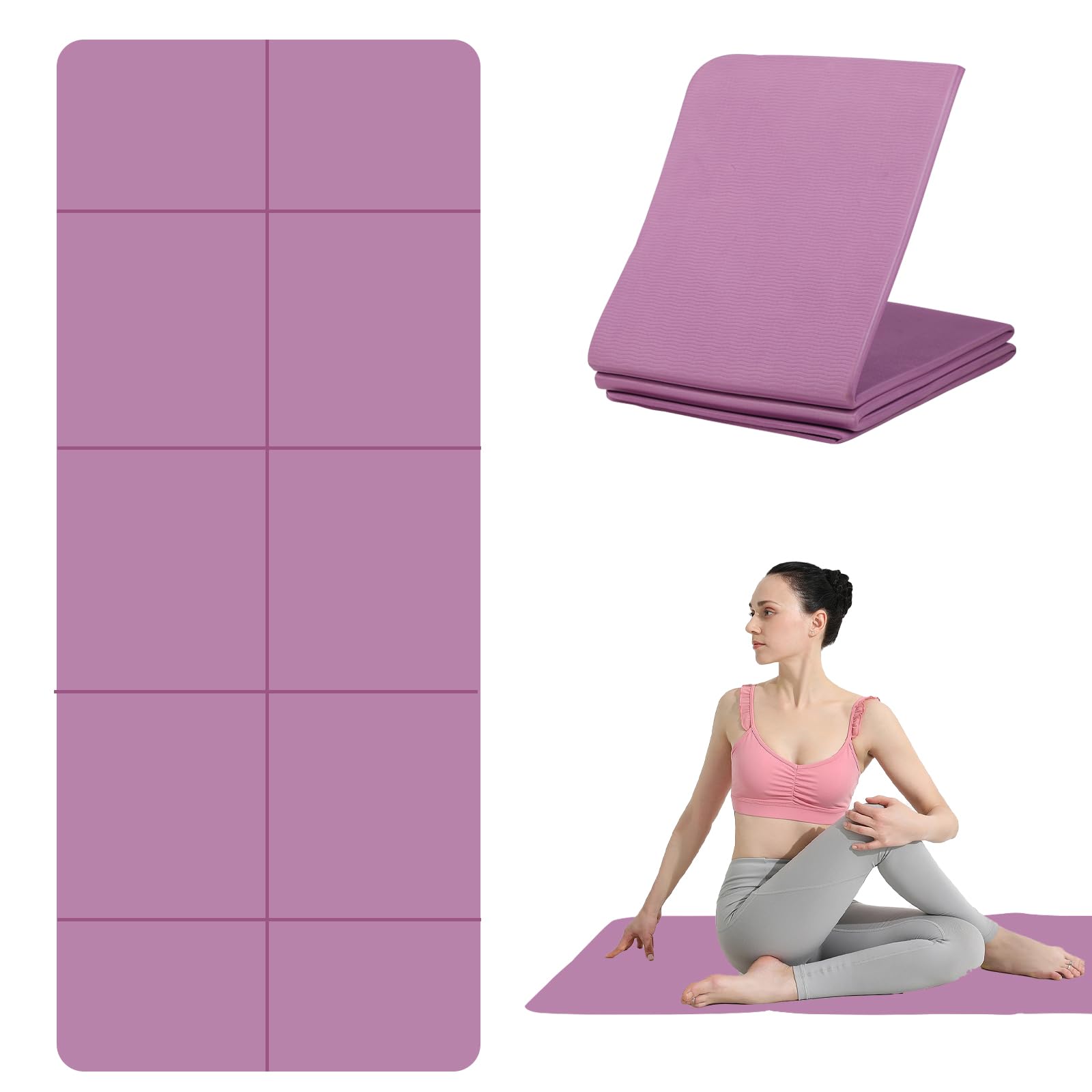 Tappetino Palestra Tappetino Pilates Pieghevole Yoga Mat in TPE Tappetino