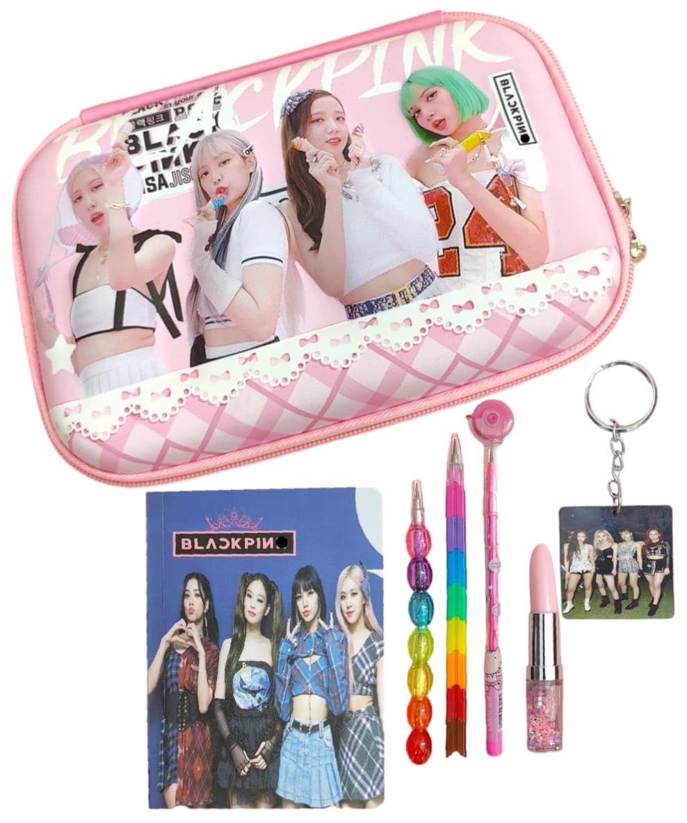 AMANVANI Combo of 8 Items School Stationery Set for Girls, Stationery Gift Set for Girls, Birthday Party Return Gift, Pencil Pouch with All Stationery (B0CWNY3X3K) Amazon Price History, Amazon Price Tracker